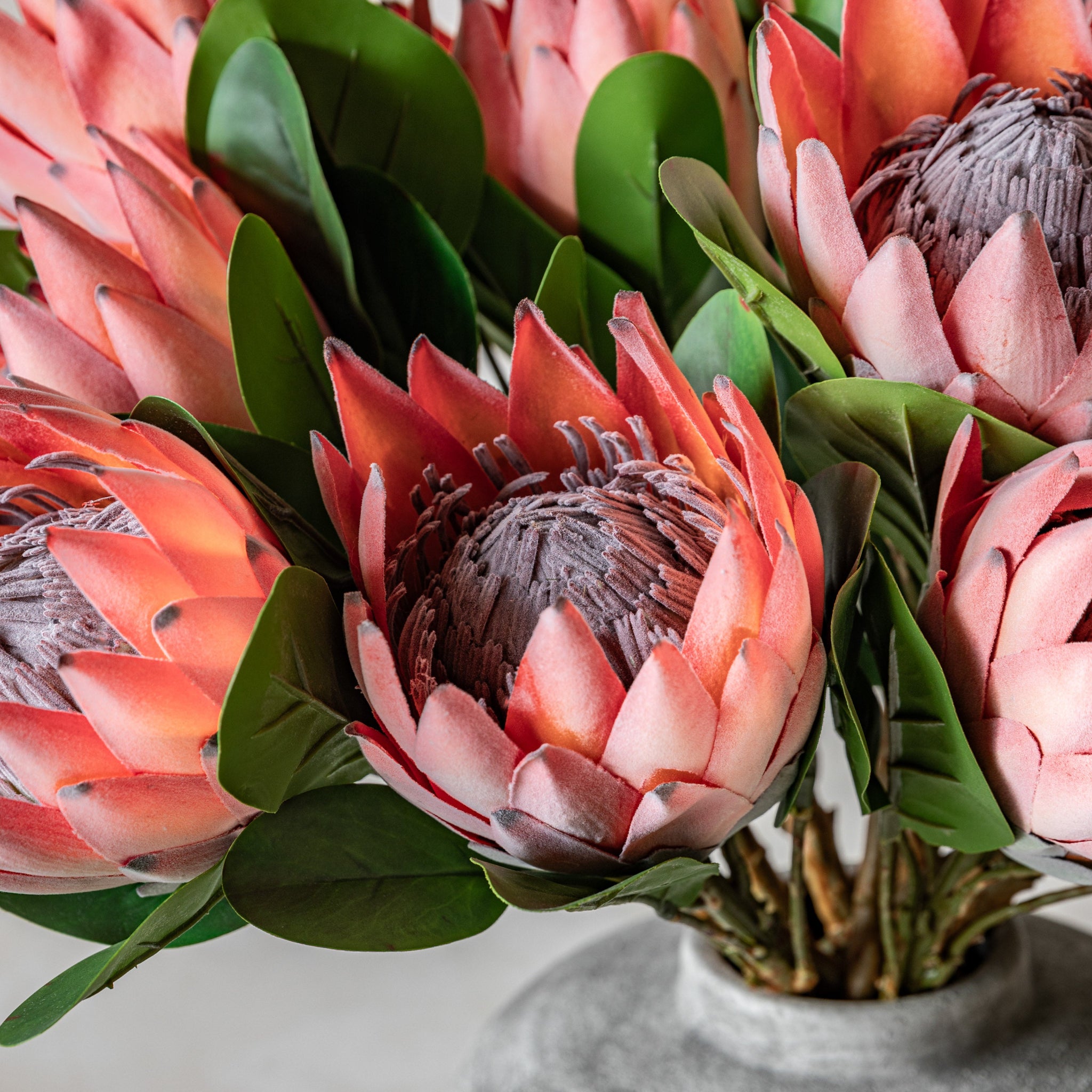 Statement Tropical Set Of 12 Pink Artificial Flowers - DHD Faux Stem Statement Tropical Apricot 47CM 12Pk Sterling Home 2