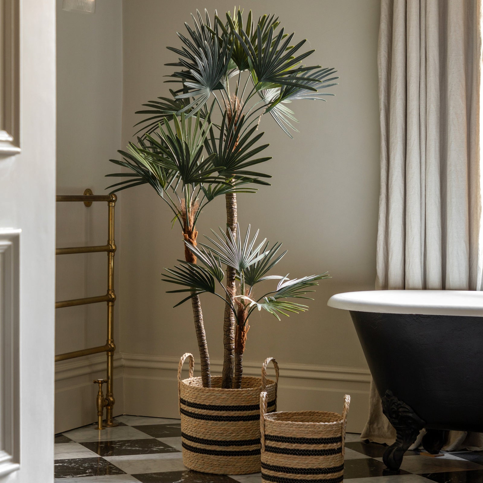 Artificial Potted Statement Palm Small - Potted Statement Palm Small Sterling Home 1