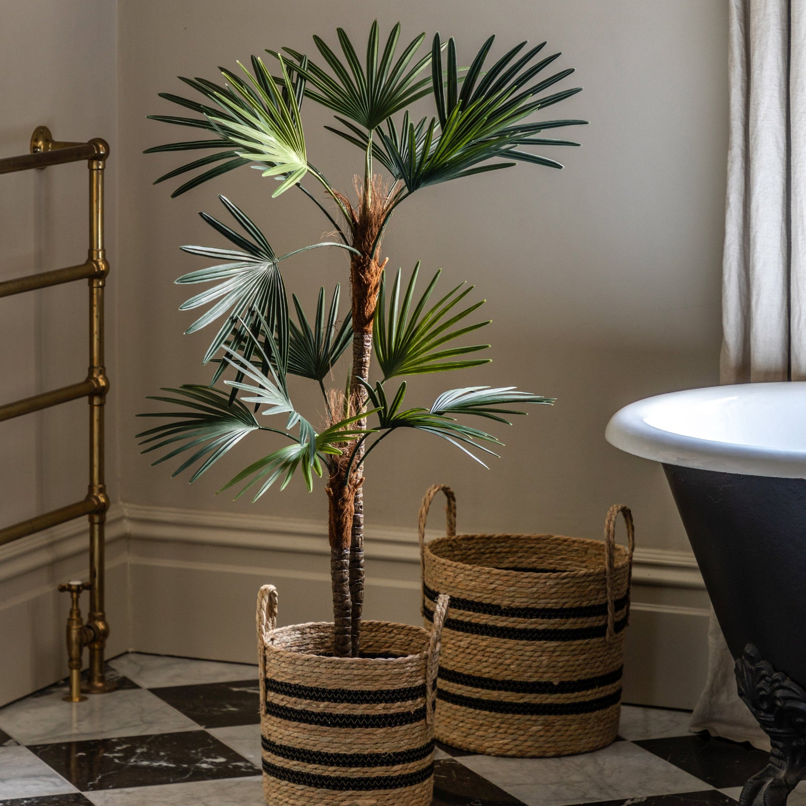 Artificial Potted Statement Palm Large - Potted Statement Palm Large Sterling Home 1