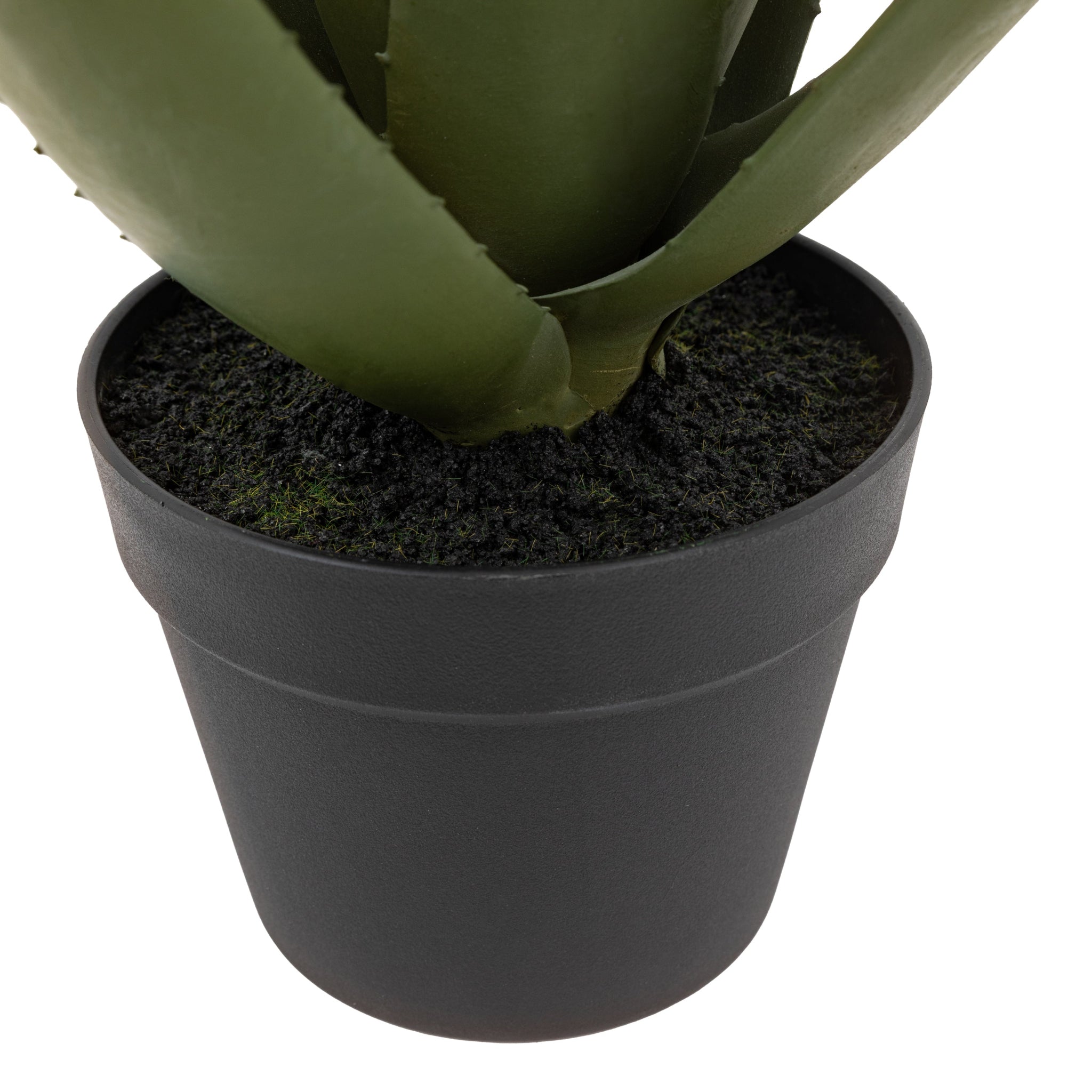 Artificial Aloe Potted Plant With White Flower - Aloe Potted Plant with White Flower Sterling Home 3