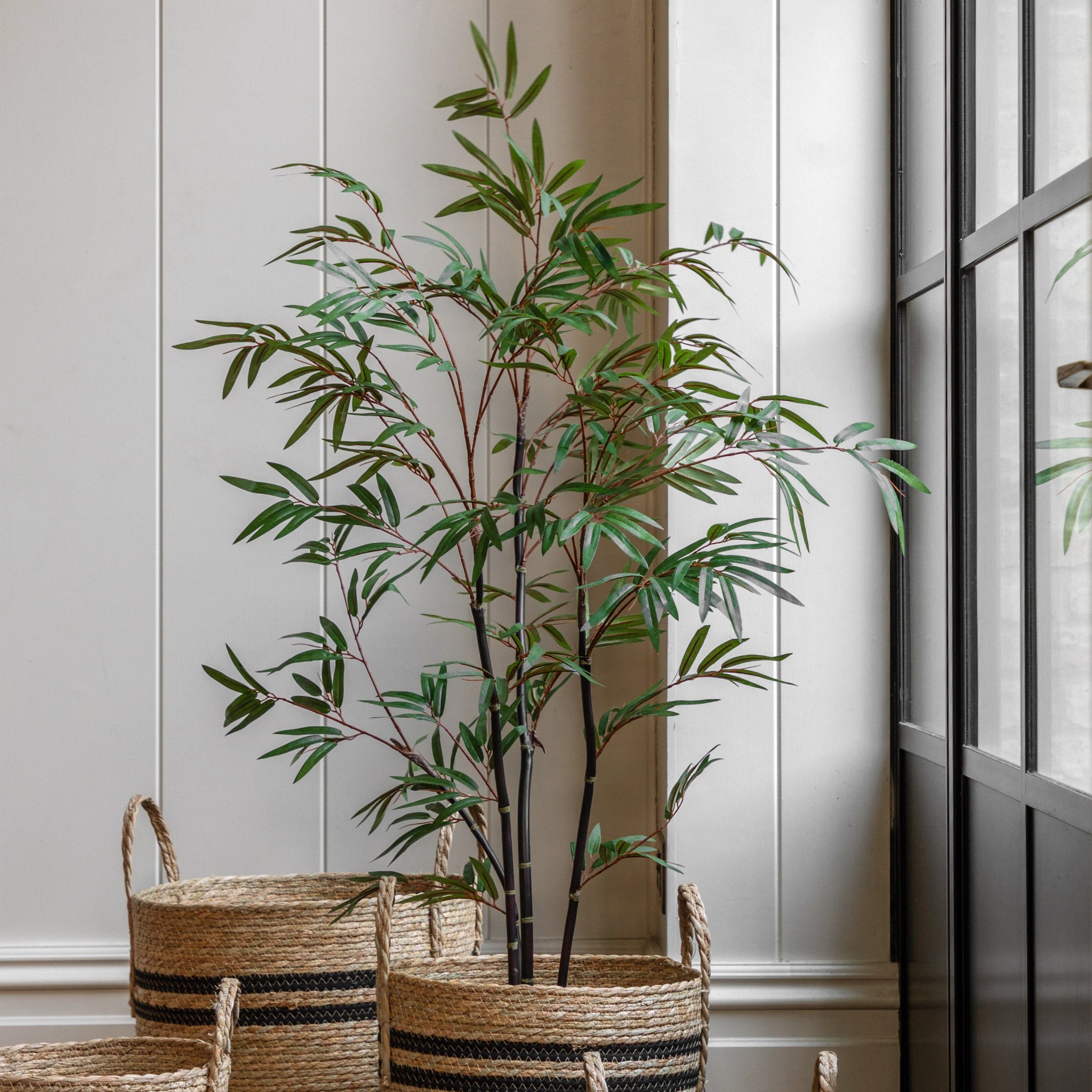 Artificial 4ft Potted Bamboo Tree - Potted Bamboo Tree 4ft Sterling Home 1
