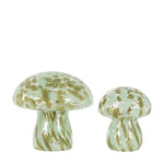 Green Confetti Glass Mushrooms Set Of 2 - DHD Confetti Glass Mushrooms Forest Green 2Pk Sterling Home 4