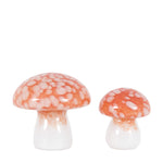 Orange Confetti Glass Mushrooms Set Of 2 - DHD Confetti Glass Mushrooms Burnt Orange 2Pk Sterling Home 4