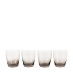 Grey Swirl Tumber Glass Set Of 4 - DHD Swirl Tumbler Glass Smoked Grey 4Pk Sterling Home 3
