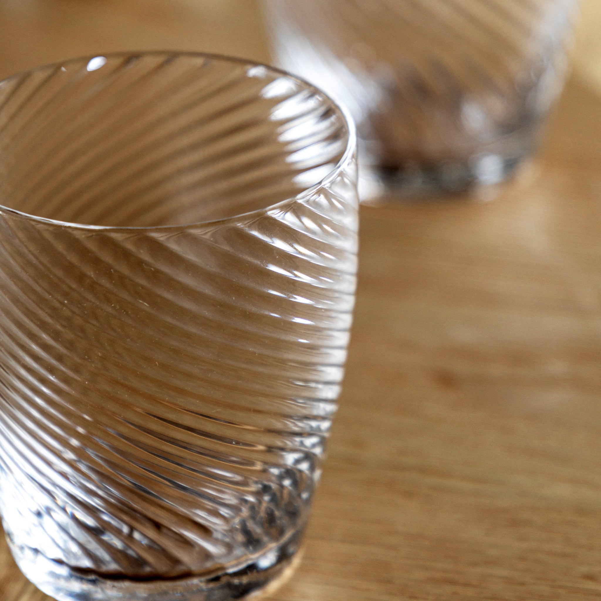 Clear Swirl Tumber Glass Set Of 4 - DHD Swirl Tumbler Glass Clear 4Pk Sterling Home 3