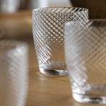 Clear Swirl Tumber Glass Set Of 4 - DHD Swirl Tumbler Glass Clear 4Pk Sterling Home 2