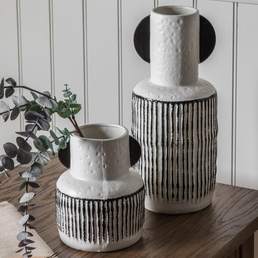 Seki Large Vase - Seki Vase Large Sterling Home 1