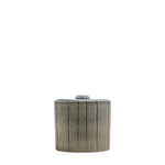 Estrid Grey Jar Medium - Estrid Jar Medium Grey Sterling Home 2