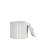 Estrid White Jar Large - Estrid Jar Large White Sterling Home 2