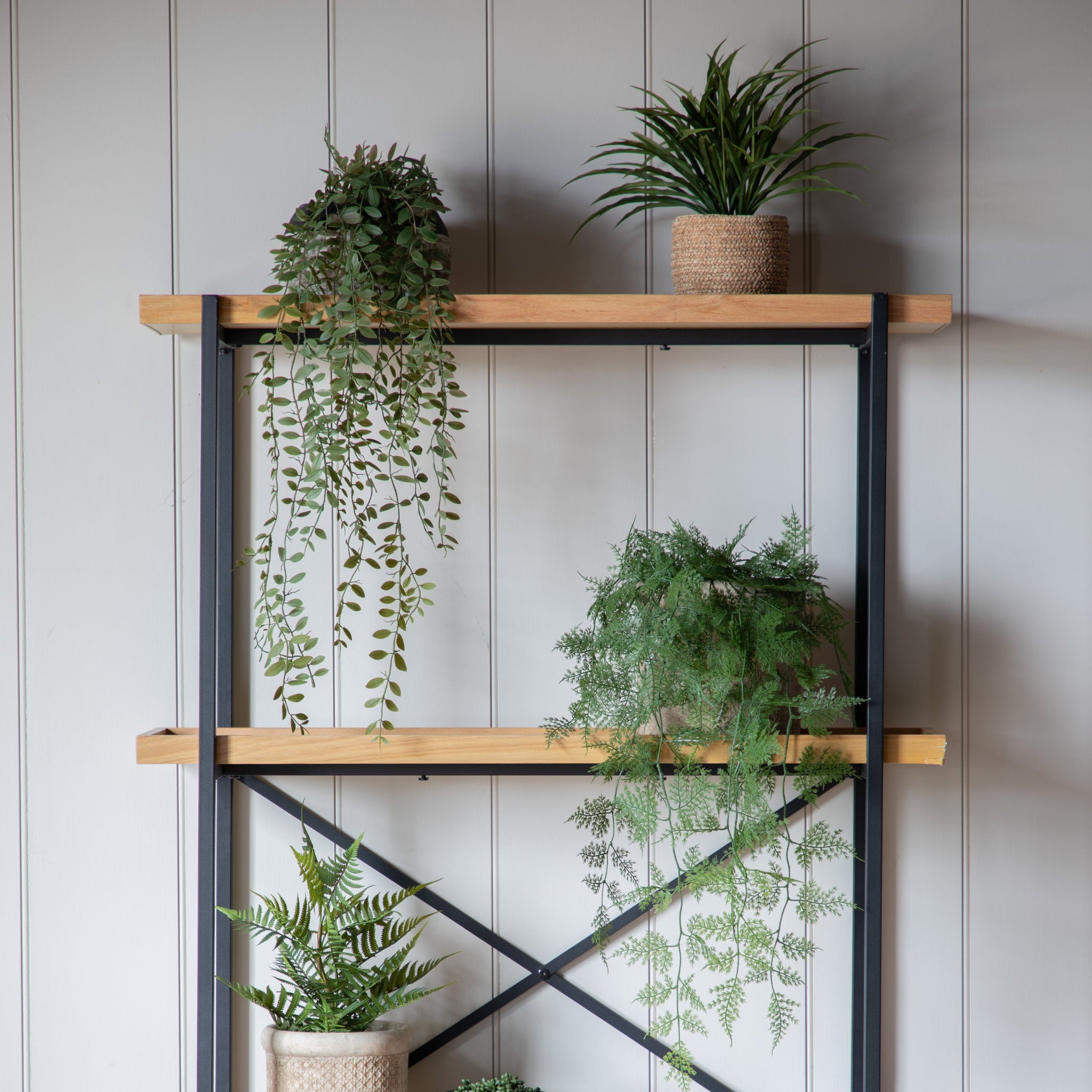 Artificial Trailing Fern In Soil - Trailing Fern in Soil Green 60CM Sterling Home 2