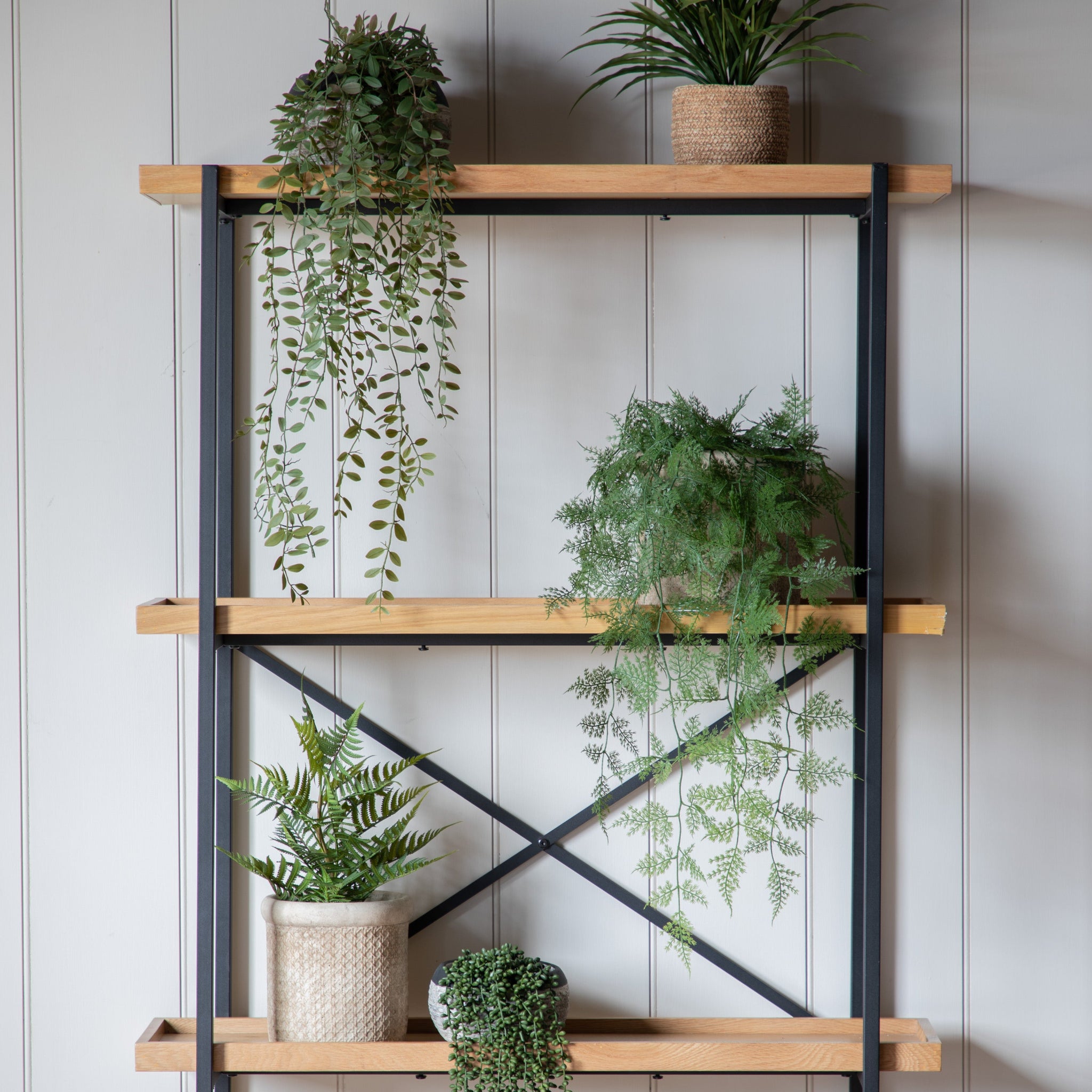 Artificial Trailing Wood Fern In Soil - Trailing Wood Fern in Soil Green 61CM Sterling Home 3