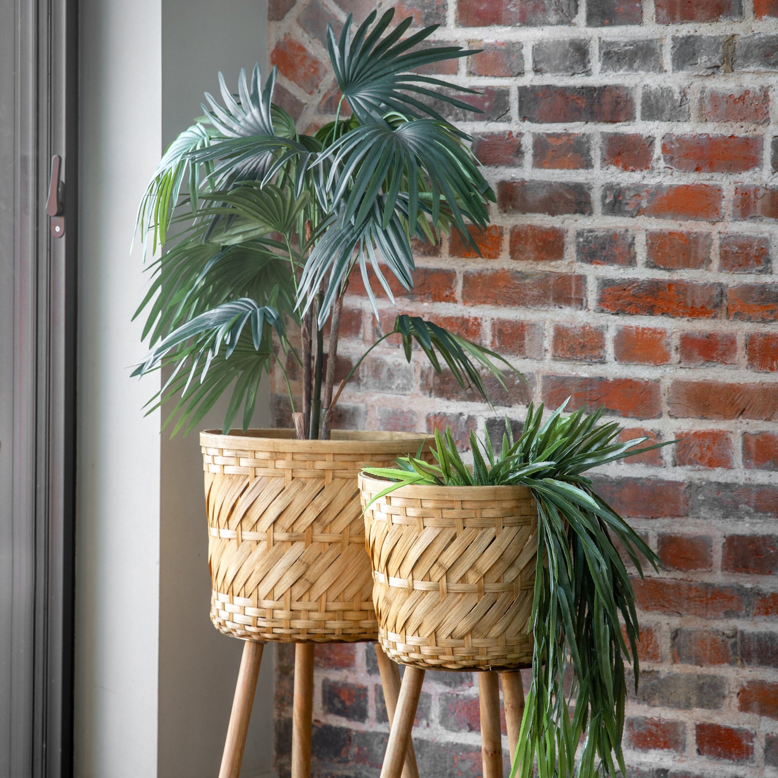 Artificial Chinese Fan Palm Small - Chinese Fan Palm Small 117CM Sterling Home 1
