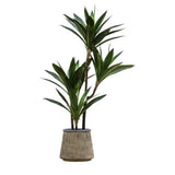 Artificial Potted Green Yucca