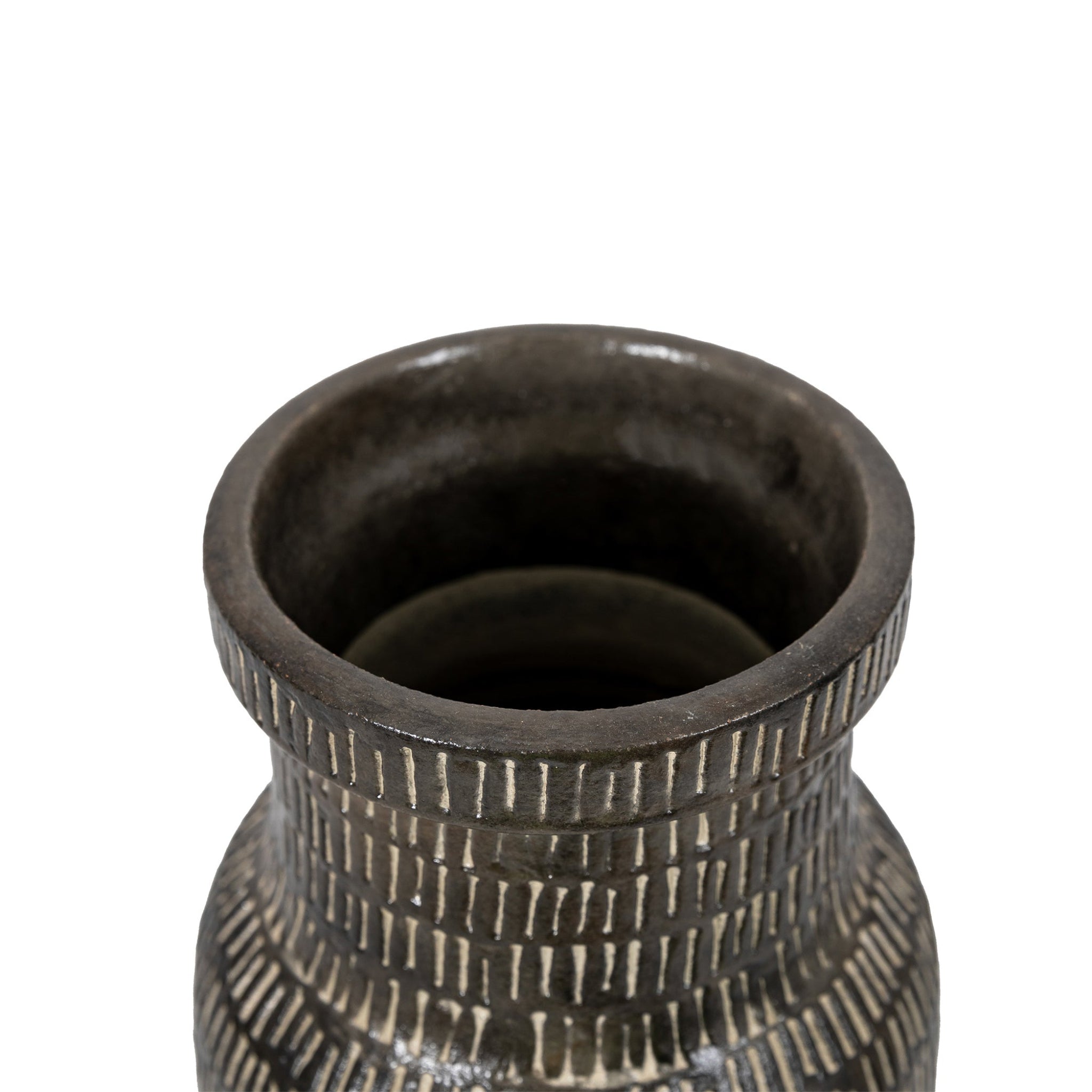 Sgraffito Tall Black Vase - Sgraffito Vase Tall Black Sterling Home 3