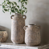 Ica White Medium Vase