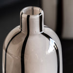 Linea Stripe Monochrome Vase Set Of 2 - DHD Linea Stripe Glass Vase Monochrome 2Pk Sterling Home 3