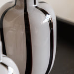 Linea Stripe Monochrome Vase Set Of 2 - DHD Linea Stripe Glass Vase Monochrome 2Pk Sterling Home 2