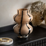 Forma Swirl Brown And Black Vase