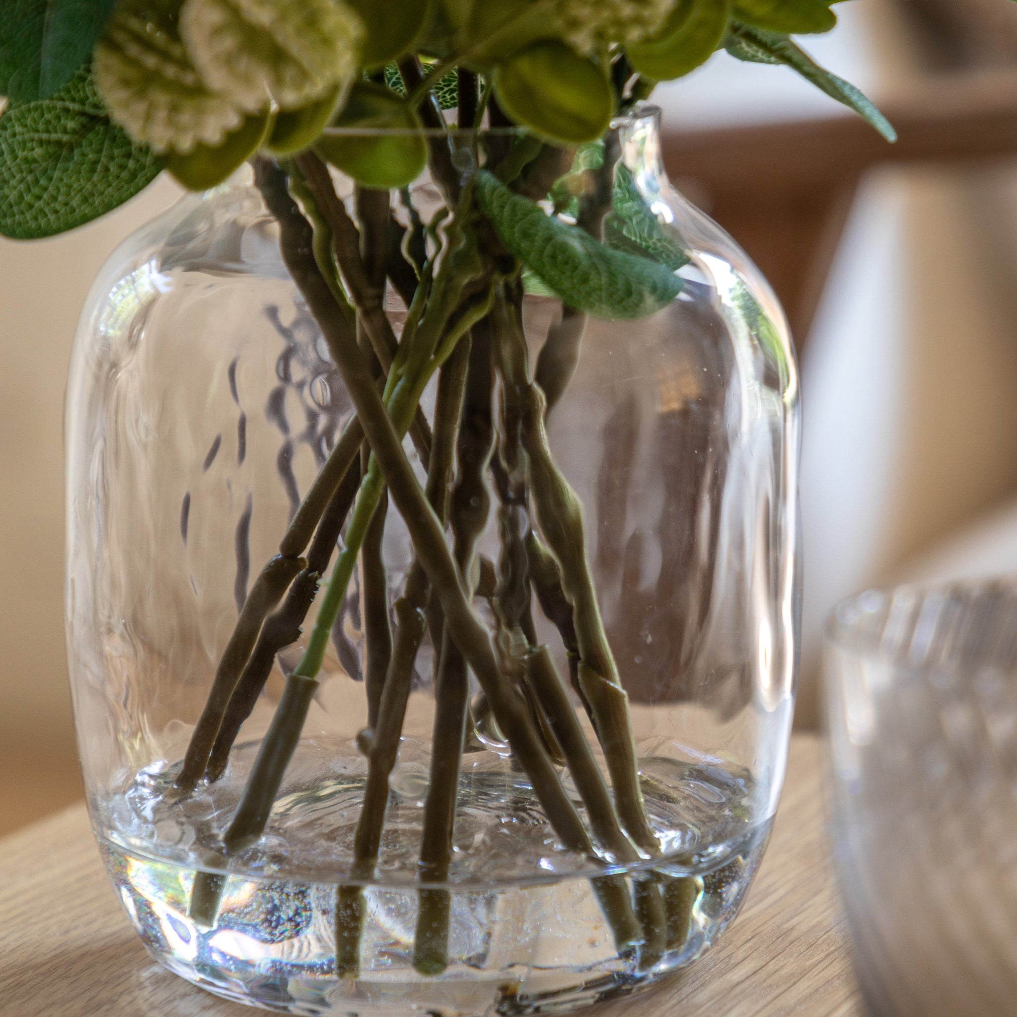 Artificial Rose Eucalyptus Vase Arrangement - Rose Eucalyptus Vase Arrangement Sterling Home 2