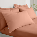 Bianca 200TC Percale Clay Standard Pillowcase Pair