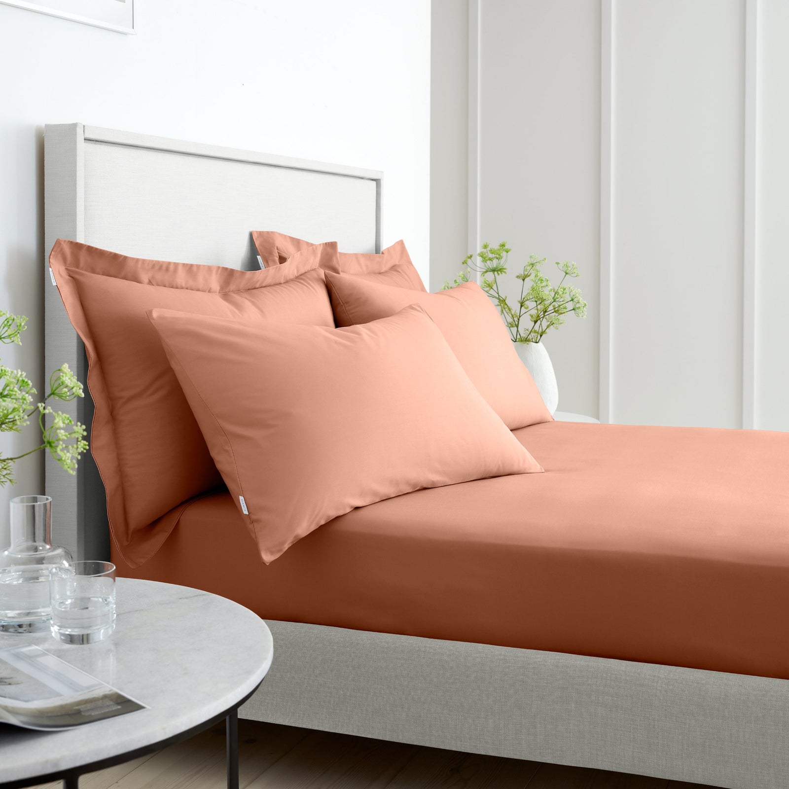 Bianca 200TC Percale Clay Standard Pillowcase Pair - SALE 200TC Percale Clay Std Pillowcase Pair Sterling Home 2