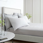 Bianca Percale Grey Fitted Bed Sheet - 200TC Percale Grey Super King Fitted Sheet - King Sterling Home 1