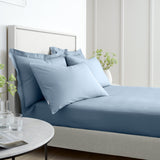Bianca 200TC Percale Blue Fitted Sheet