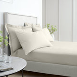 Bianca Percale Cream Fitted Bed Sheet