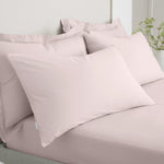 200TC Percale Blush Std Pillowcase Pair Sterling Home 1