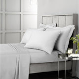 Bianca Sateen Grey Flat Bed Sheet