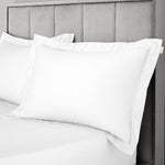 Bianca Sateen White Pillowcase Pair - 400TC Sateen White Ox Pillowcase Pair Sterling Home 1