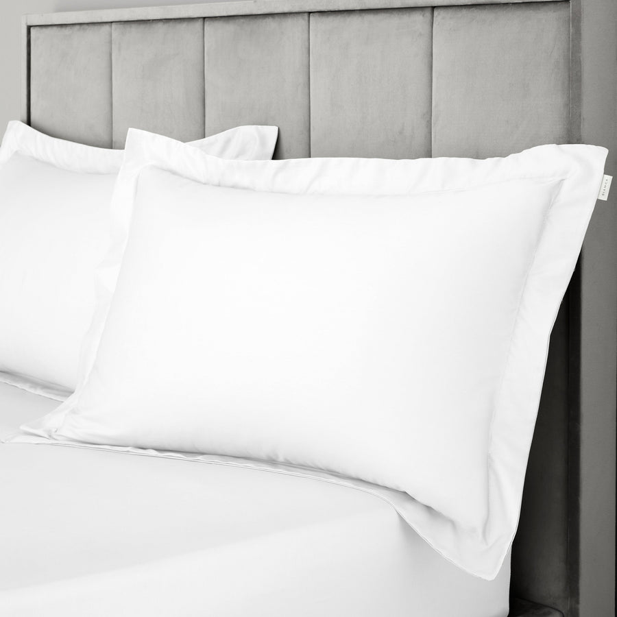 Bianca Sateen White Pillowcase Pair - 400TC Sateen White Ox Pillowcase Pair Sterling Home 1