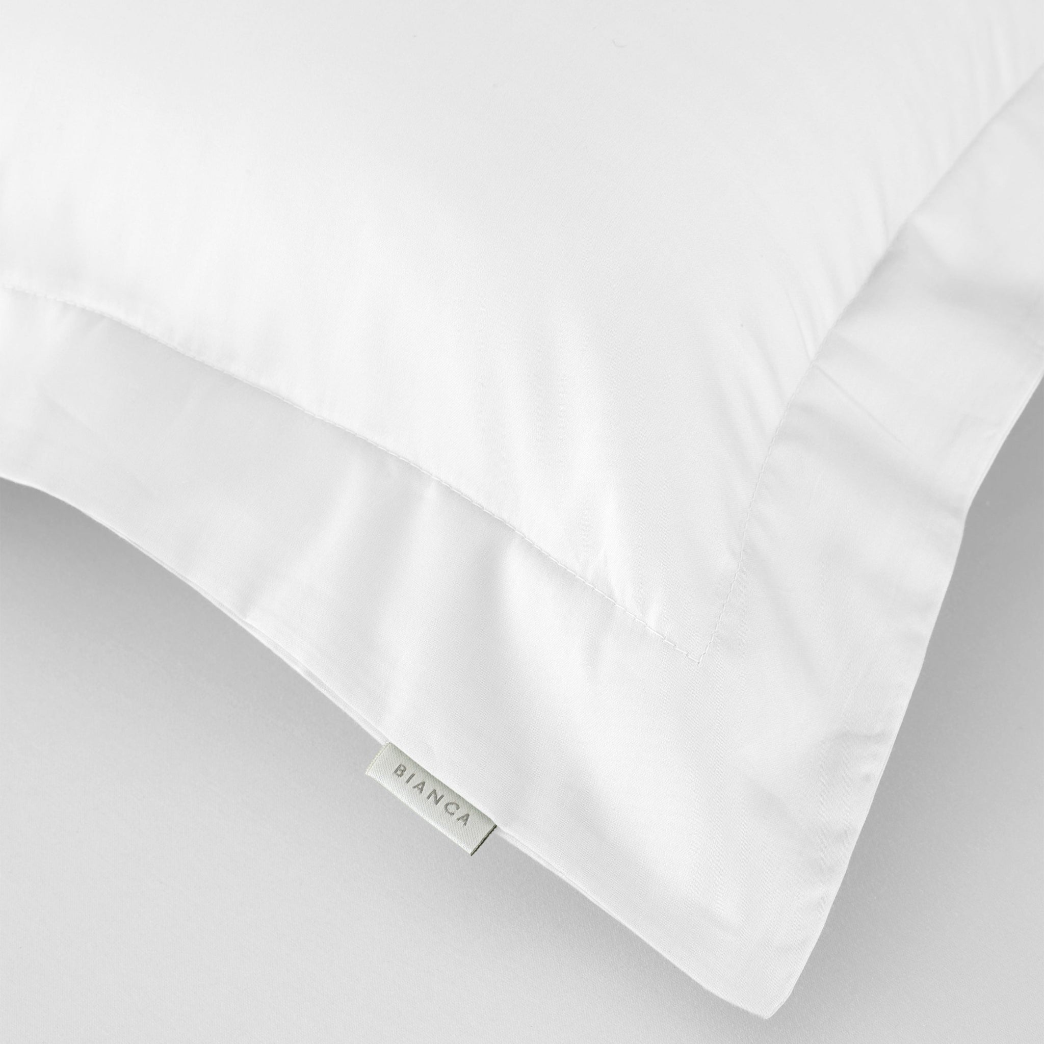 Bianca Sateen White Pillowcase Pair - 400TC Sateen White Ox Pillowcase Pair Sterling Home 3
