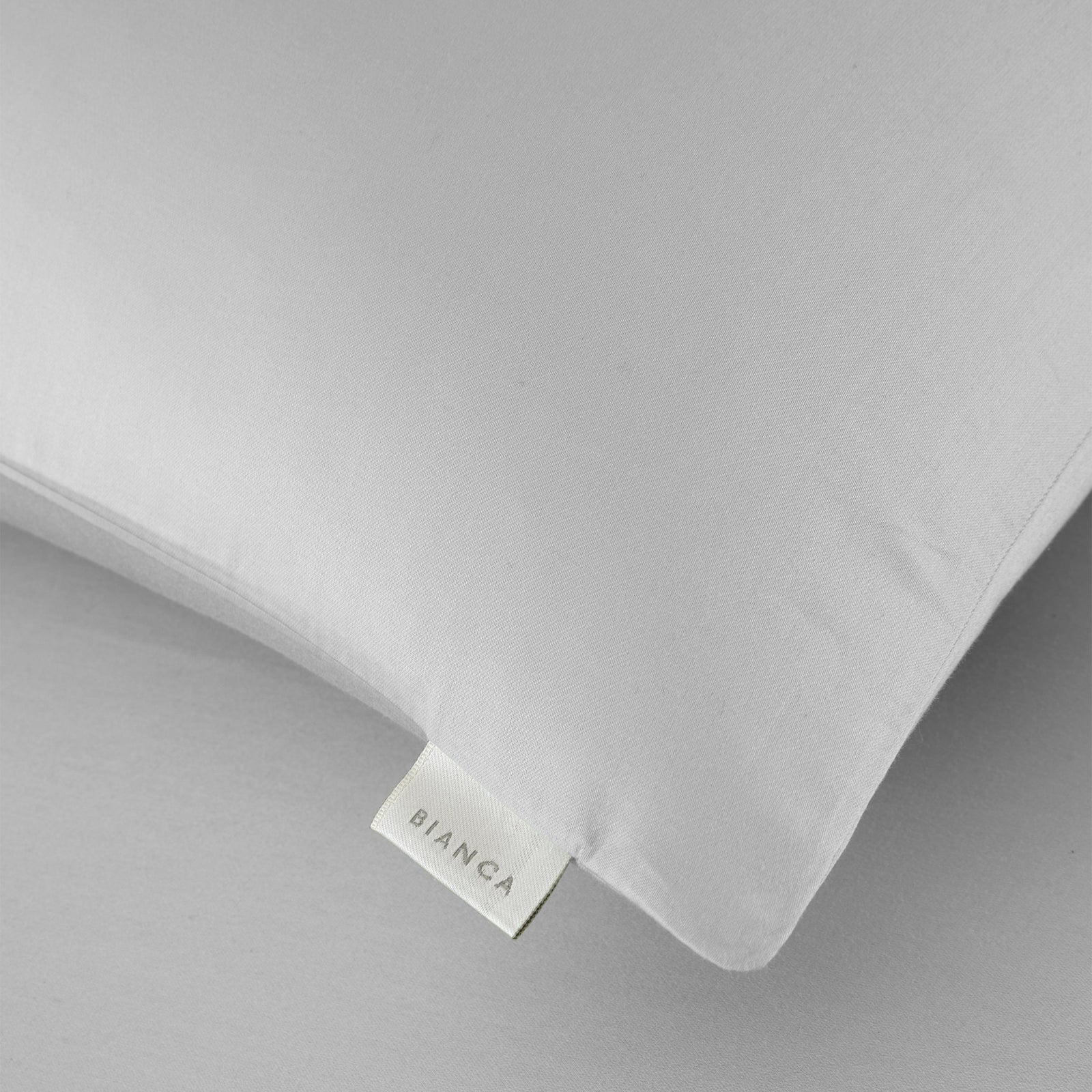 Bianca Sateen Grey Standard Pillowcase Pair - 400TC Sateen Dove Grey Std Pillowcase Pair Sterling Home 3
