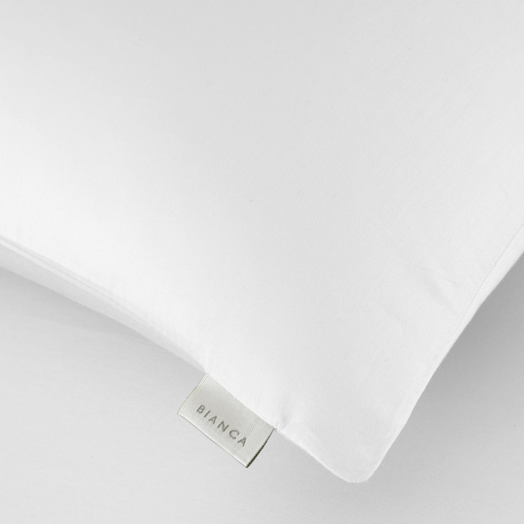 Bianca Sateen White Pillowcase Pair - 400TC Sateen White Std Pillowcase Pair Sterling Home 4