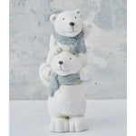 Large Terracotta Polar Bears - L 2 Polar Bears Terracotta 17.5CM Accessories Sterling Home 1