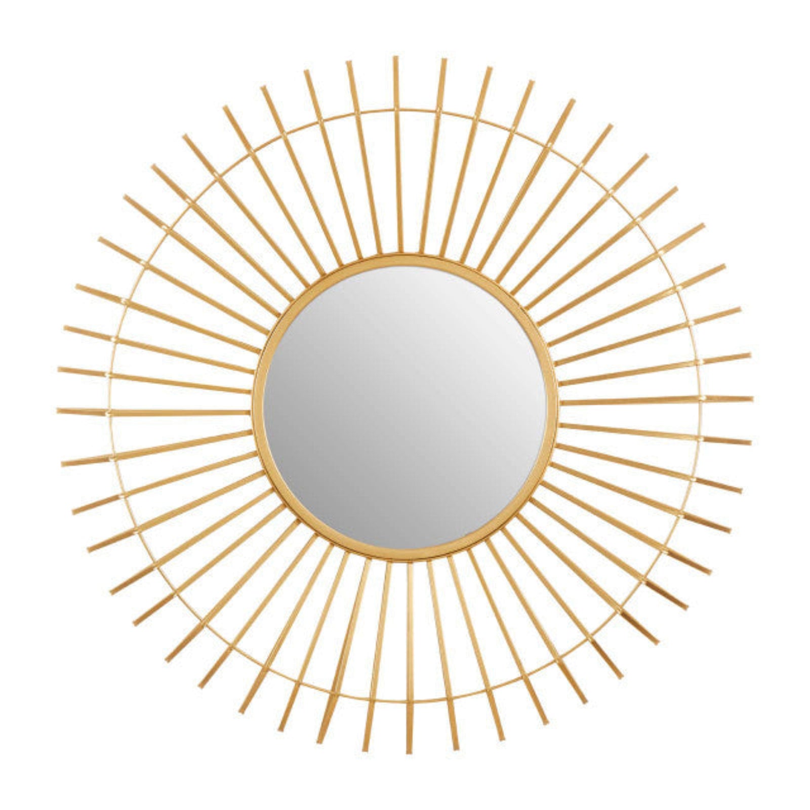 Beauly Round Gold Wall Mirror Sterling Home 1