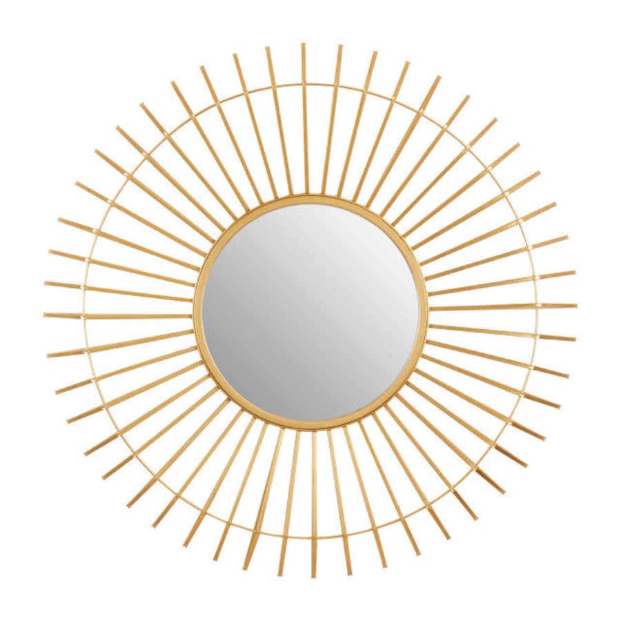 Beauly Round Gold Wall Mirror Sterling Home 1