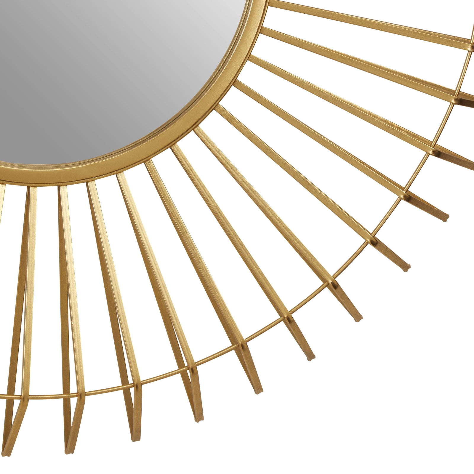 Beauly Round Gold Wall Mirror Sterling Home 2