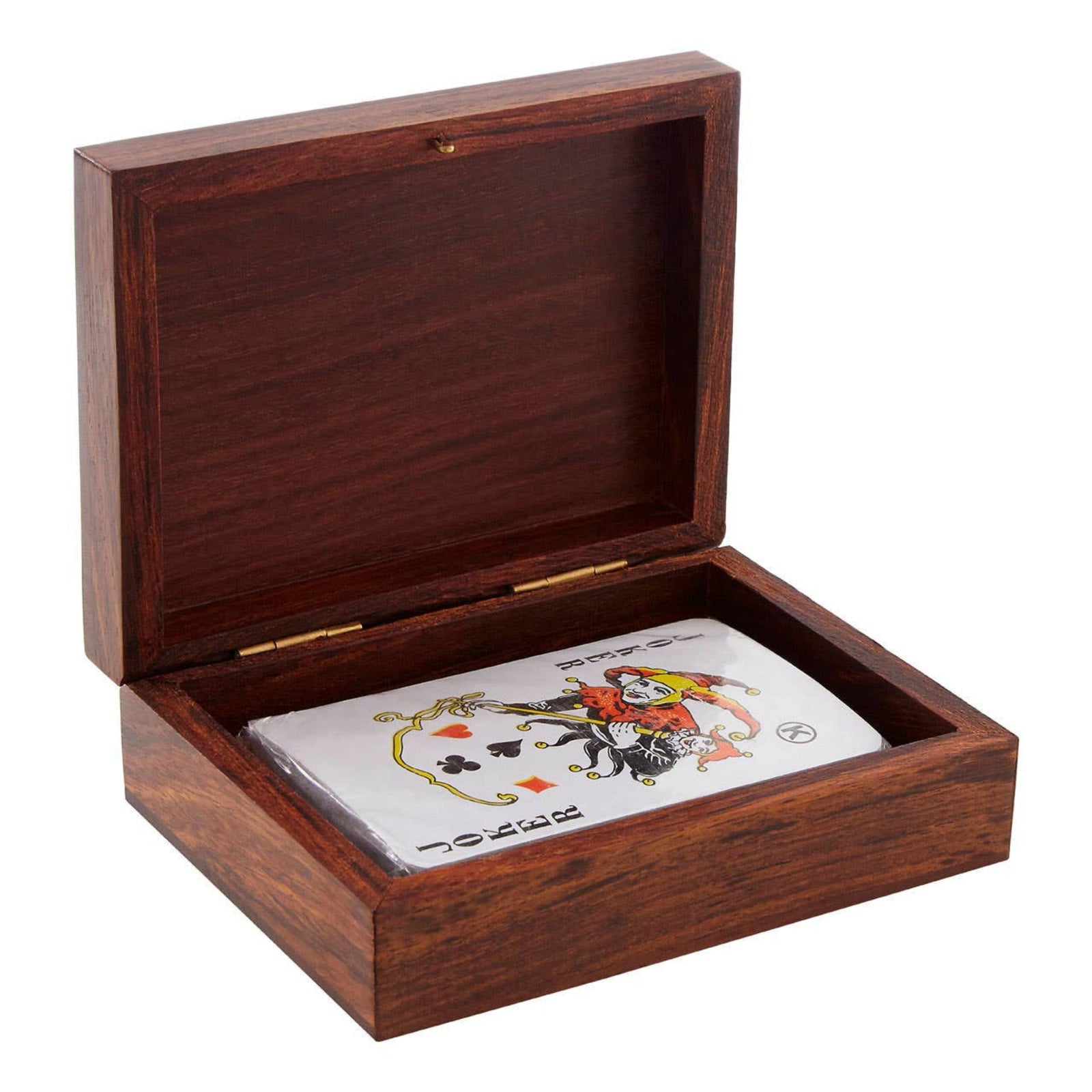 Churchill Games Sheesham Wood Playing Card Box Sterling Home 1