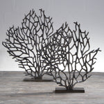 Prato Small Black Nickel Finish Coral Sculpture Sterling Home 1