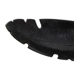 Prato Black Finish Curved Leaf Dish Sterling Home 3
