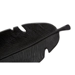 Prato Black Finish Curved Leaf Dish Sterling Home 2