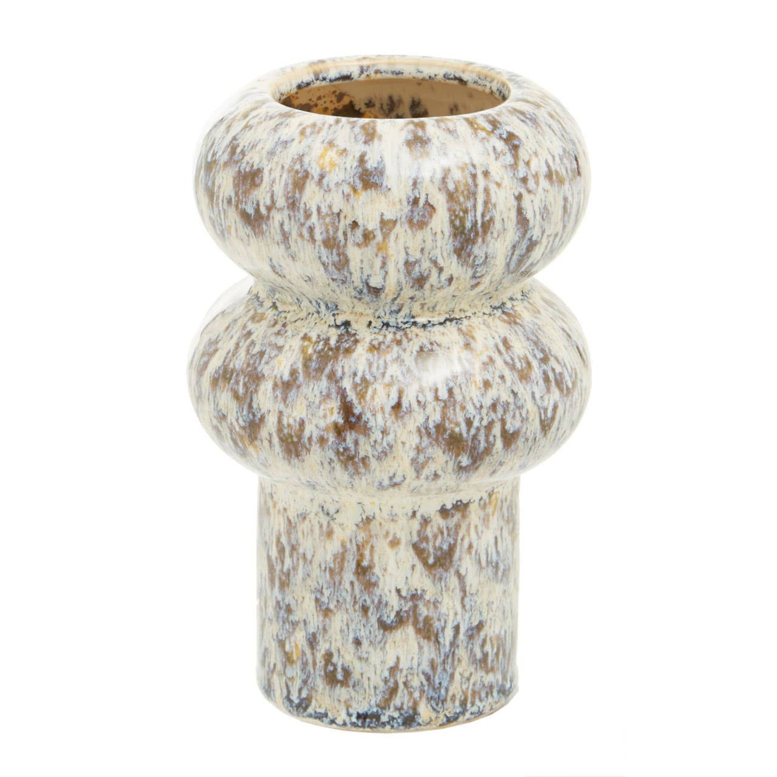 Shai Small Speckled Beige Vase - Shai Small Speckled Beige Vase Sterling Home 1