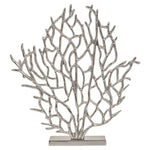Prato Small Silver Nickel Finish Coral Sculpture Sterling Home 1
