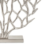 Prato Small Silver Nickel Finish Coral Sculpture Sterling Home 3