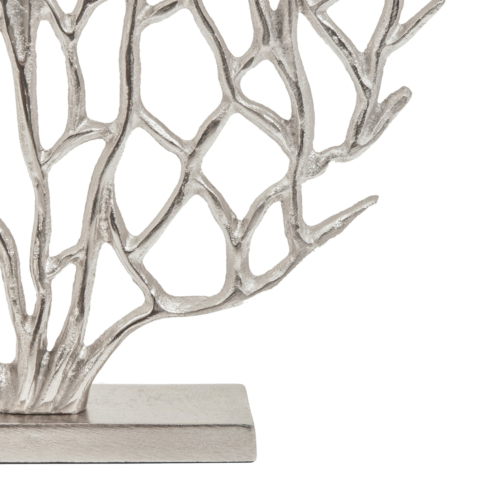 Prato Small Silver Nickel Finish Coral Sculpture Sterling Home 3