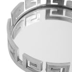 Delphi Round Silver Finish Tray Sterling Home 2