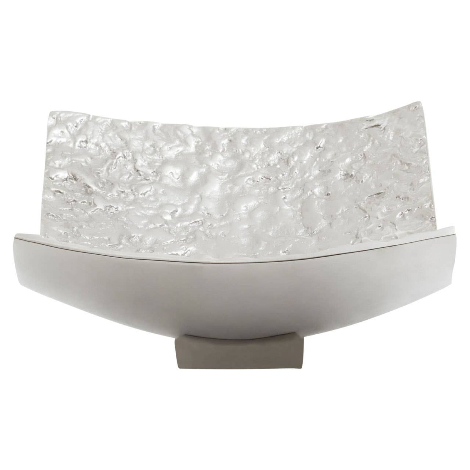 Akola Silver Textured Decorative Dish Sterling Home 2