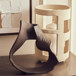 Prato Large Brown Abstract Swirl Sculpture - Prato Large Brown Abstract Swirl Sculpture Sterling Home 1